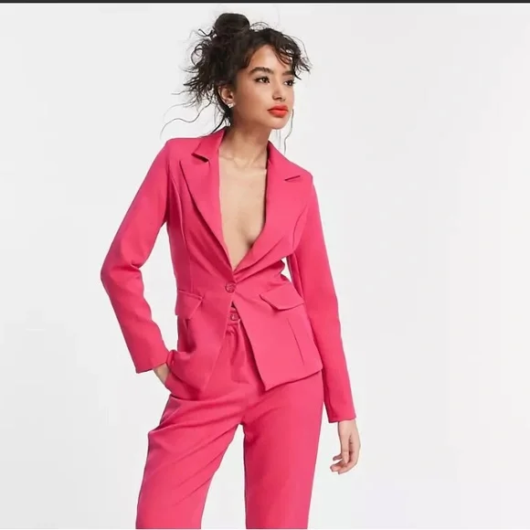 ASOS Petite Jackets Coats Asos Pink Blazer Petite New Poshmark
